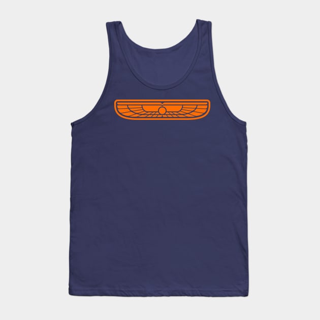 Orange Winged Sun Logo Tank Top by Studio Yutani